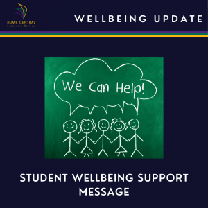 Student Wellbeing Support Message