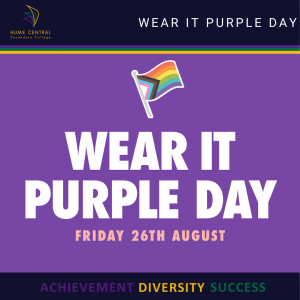 Wear it Purple Day - Friday 26th August