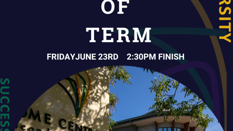 Last day of Term – Friday June 23rd