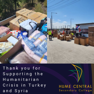 Thank you for supporting the Humanitarian Crisis in Turkiye and Syria