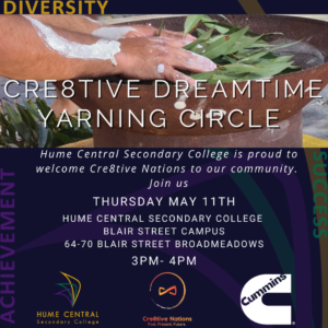 Cre8tive Dreamtime Yarning Circle - Thursday 11th May 