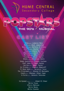 Popstars the Musical - Cast List